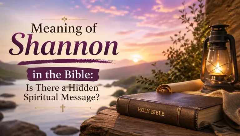 Meaning of Shannon in the Bible: Is There a Hidden Spiritual Message?
