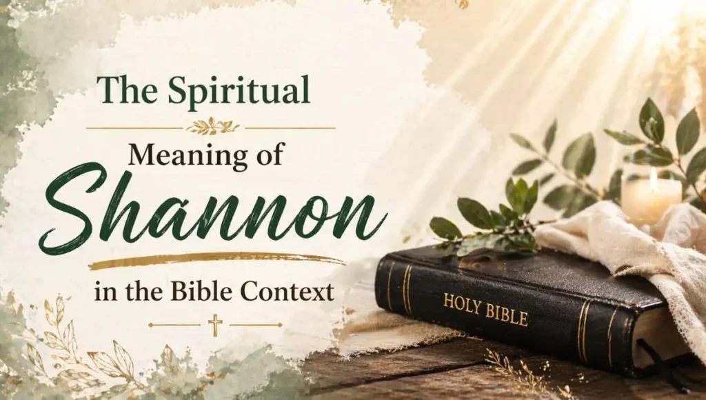 The Spiritual Meaning of Shannon in the Bible Context