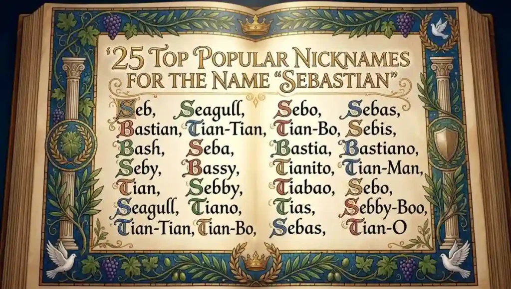 25 Top Popular Nicknames for the Name "Sebastian"
