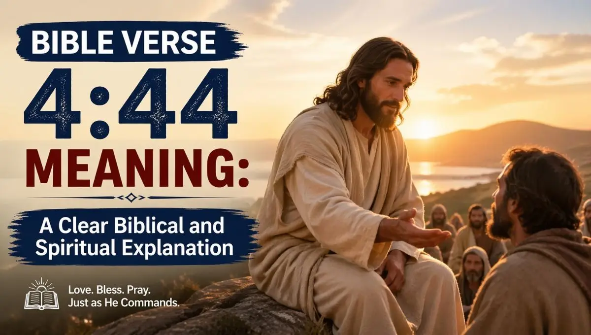 Bible Verse 4:44 Meaning: A Clear Biblical and Spiritual Explanation