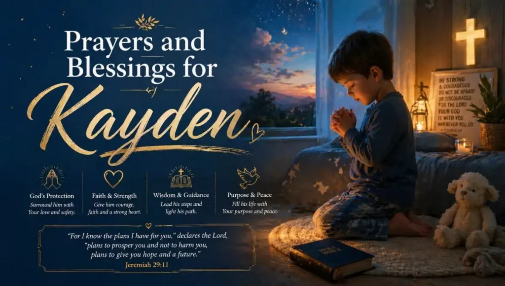 Prayers and Blessings for Kayden