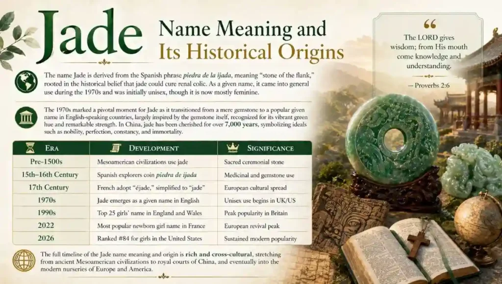 Jade Name Meaning and Its Historical Origins