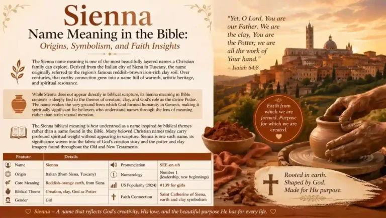 Sienna Name Meaning in the Bible: Origins, Symbolism, and Faith Insights