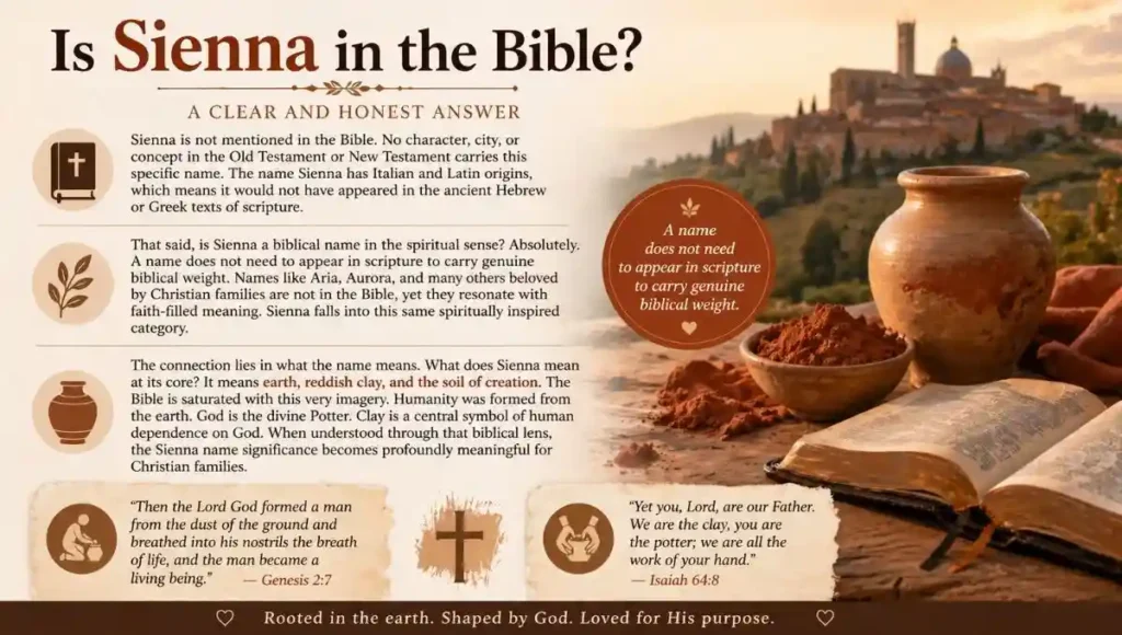 Is Sienna in the Bible?