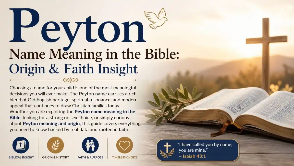Peyton Name Meaning in the Bible: Origin & Faith Insight