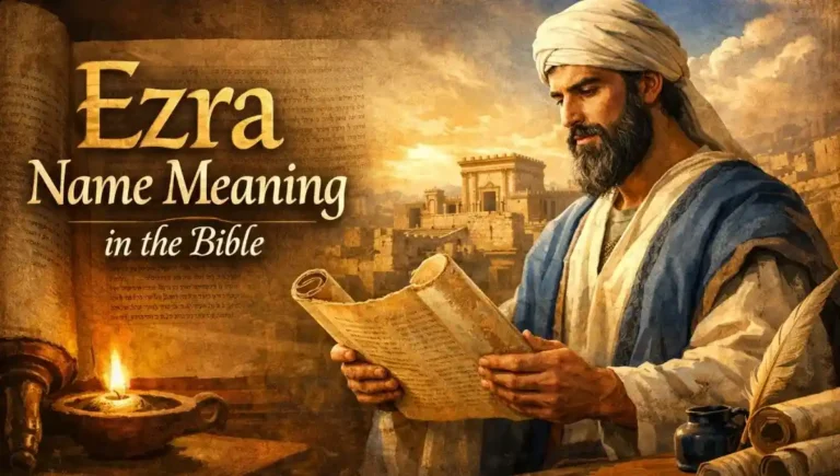 Ezra Name Meaning in the Bible