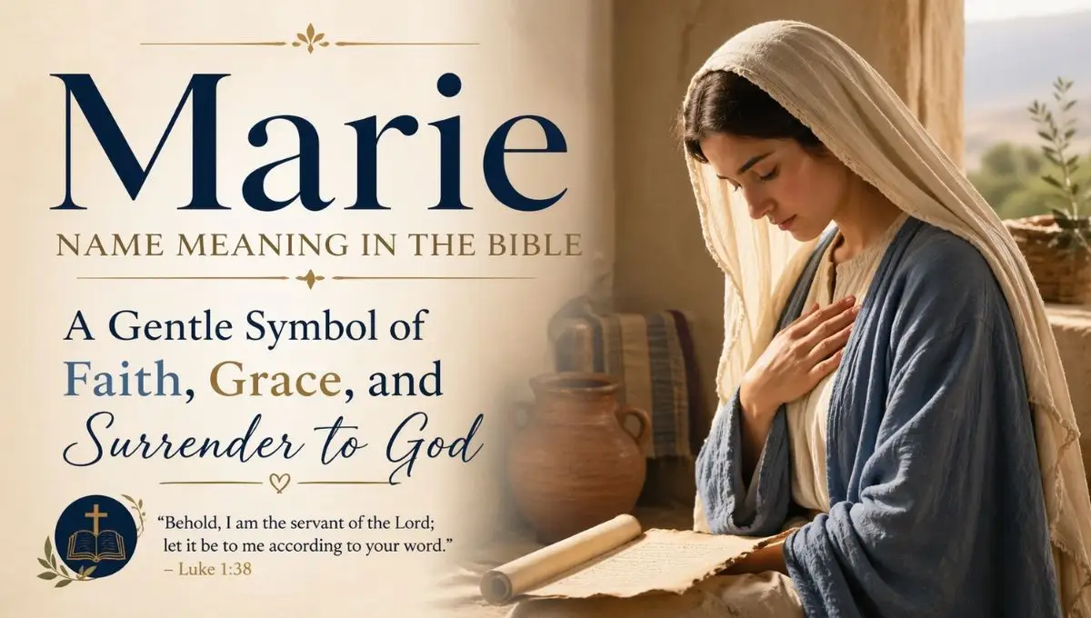 Marie Name Meaning in the Bible: A Gentle Symbol of Faith, Grace, and Surrender to God