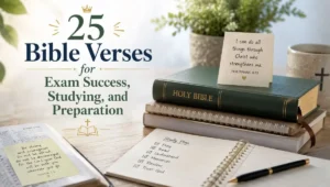 25 Bible Verses for Exam Success, Studying, and Preparation