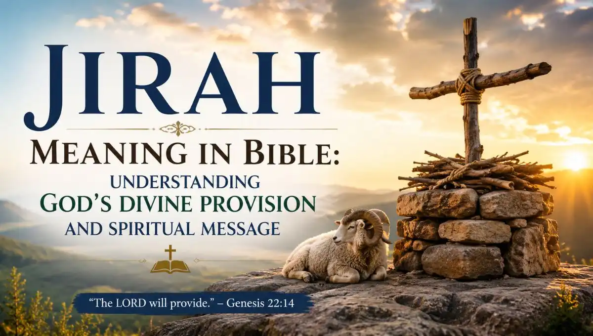 Jirah Meaning in Bible: Understanding God's Divine Provision and Spiritual Message