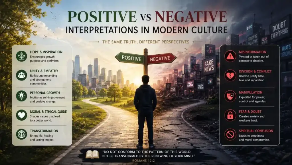 Positive vs Negative Interpretations in Modern Culture