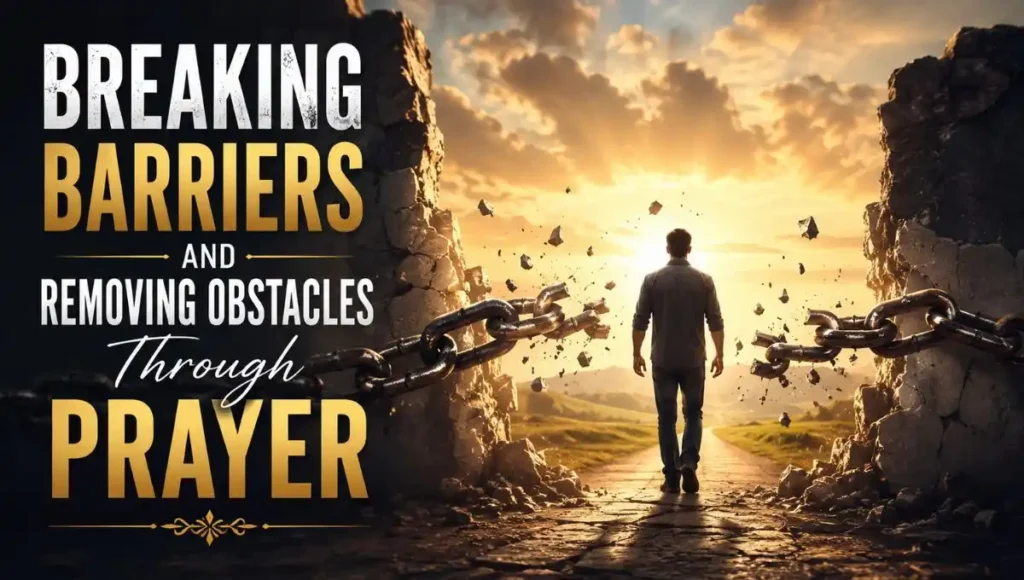 Breaking Barriers and Removing Obstacles Through Prayer