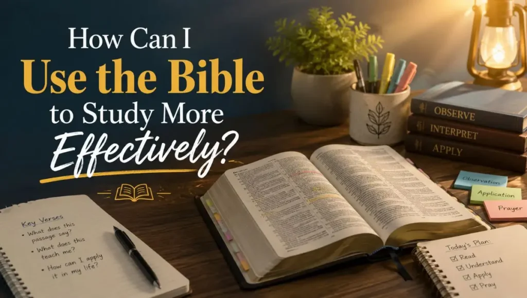 How Can I Use the Bible to Study More Effectively?