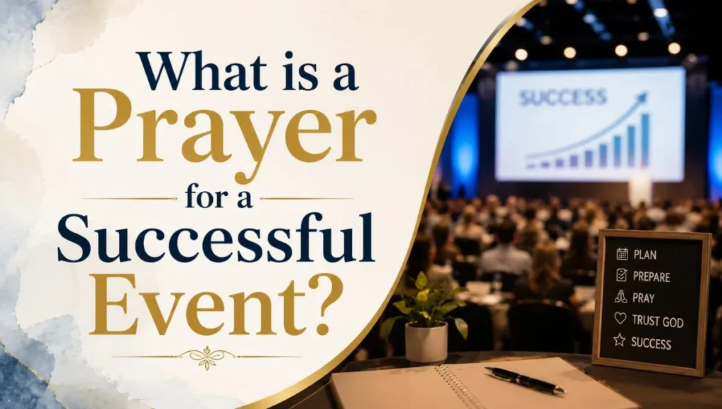 What is a Prayer for a Successful Event?