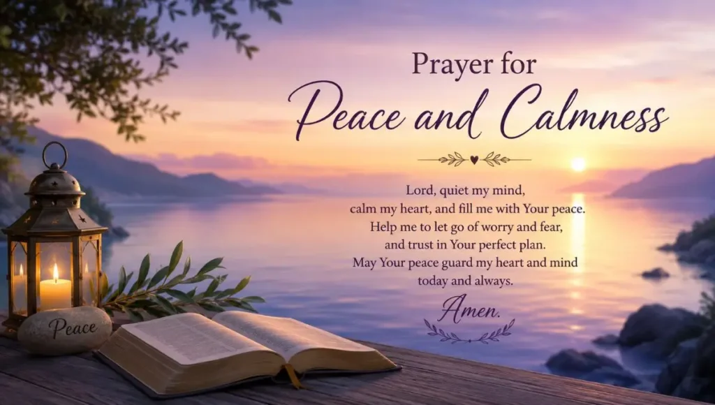 Prayer for Peace and Calmness