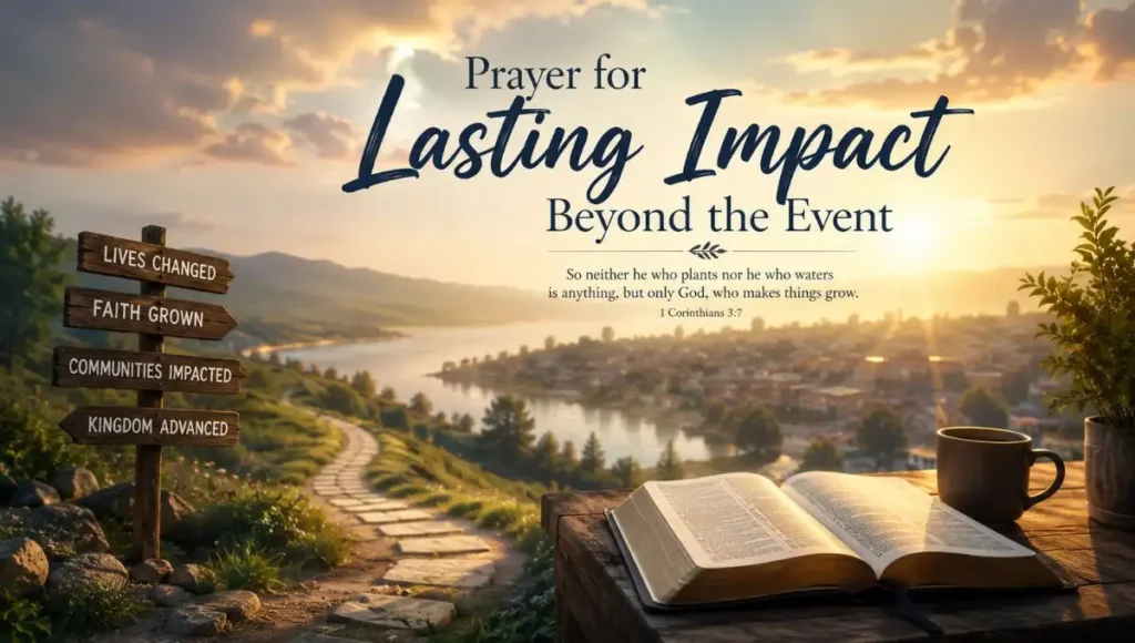 Prayer for Lasting Impact Beyond the Event