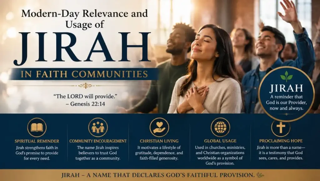 Modern-Day Relevance and Usage of Jirah in Faith Communities