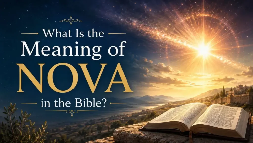 What Is the Meaning of Nova in the Bible?