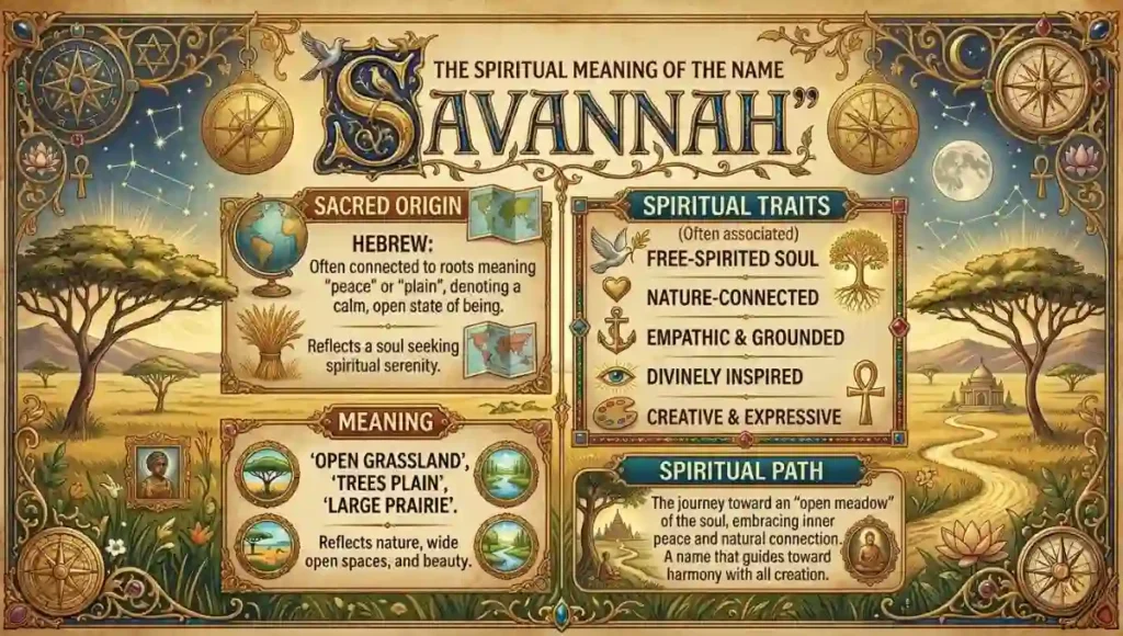 The Spiritual Meaning of the Name "Savannah"