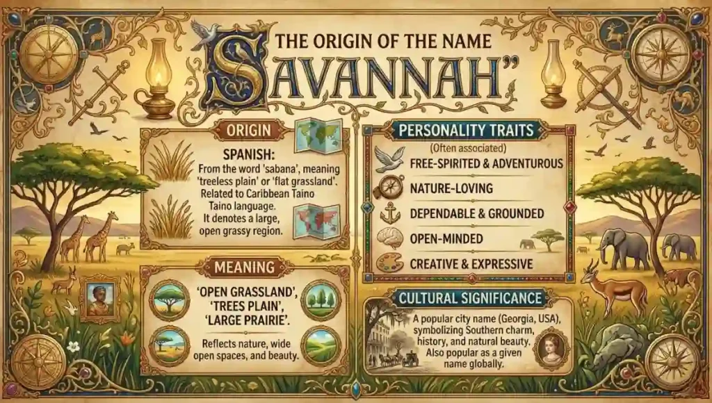 The Origin of the Name "Savannah"