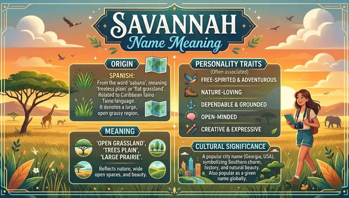 Savannah Name Meaning