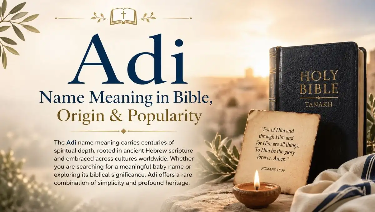 Adi Name Meaning in Bible, Origin & Popularity
