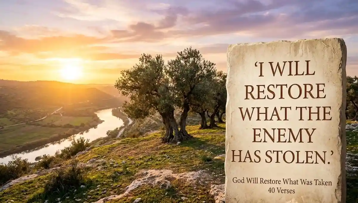 40 Verse God Will Restore What the Enemy Has Stolen