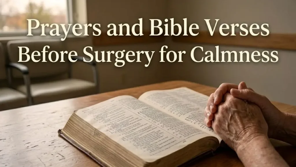 Prayers and Bible Verses Before Surgery for Calmness