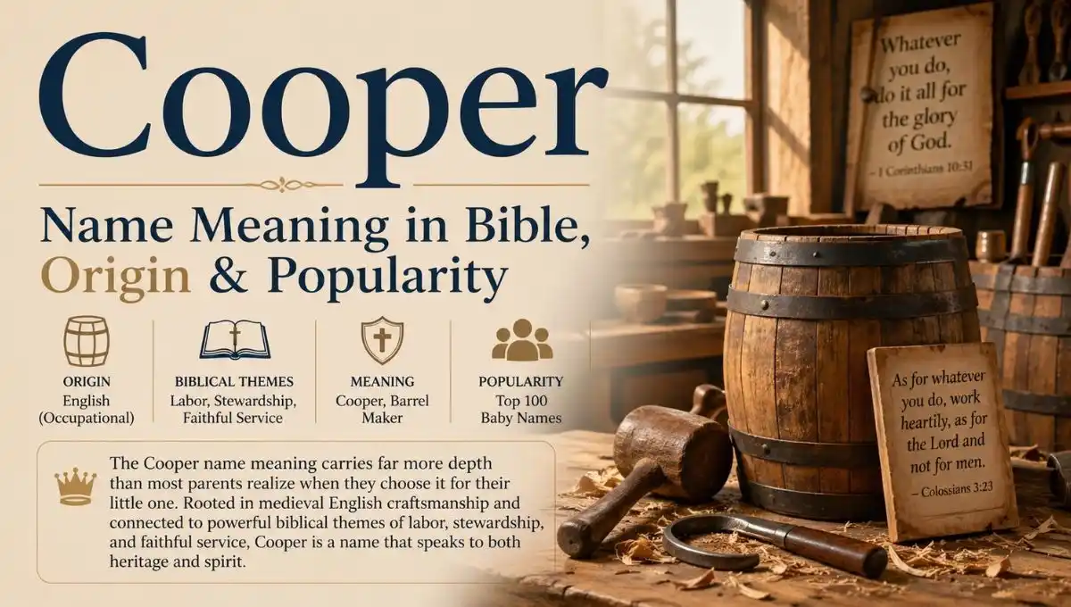 Cooper Name Meaning in Bible, Origin & Popularity