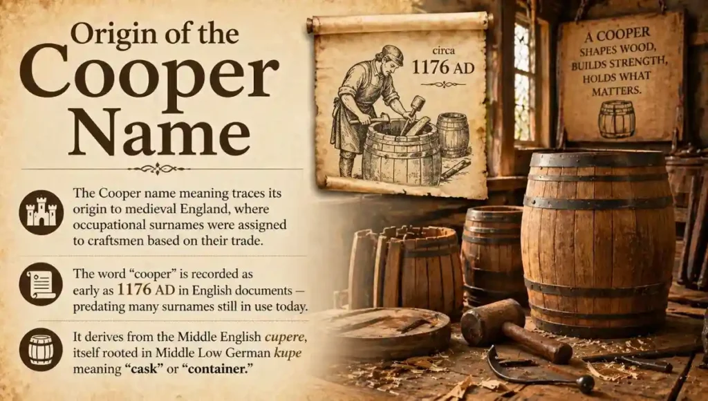 Origin of the Cooper Name
