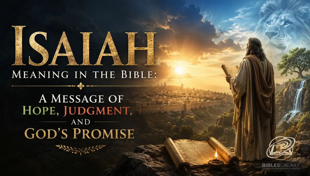 Isaiah Meaning in the Bible: A Message of Hope, Judgment, and God's Promise