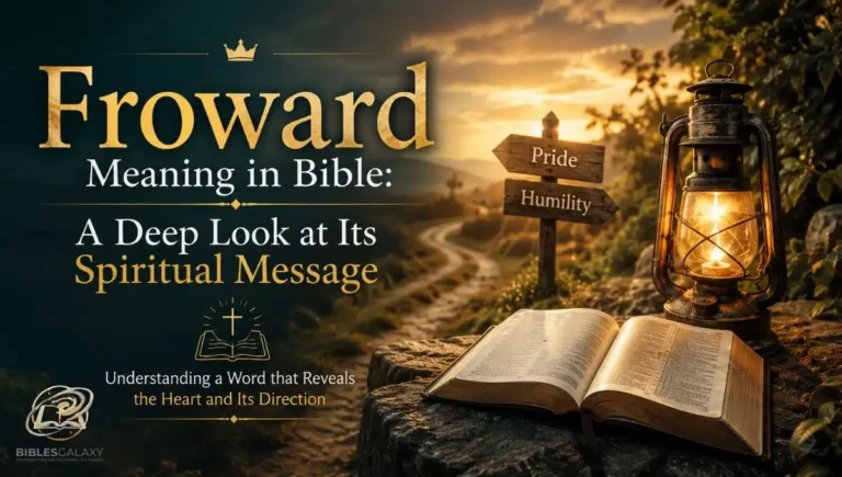 Froward Meaning in Bible: A Deep Look at Its Spiritual Message