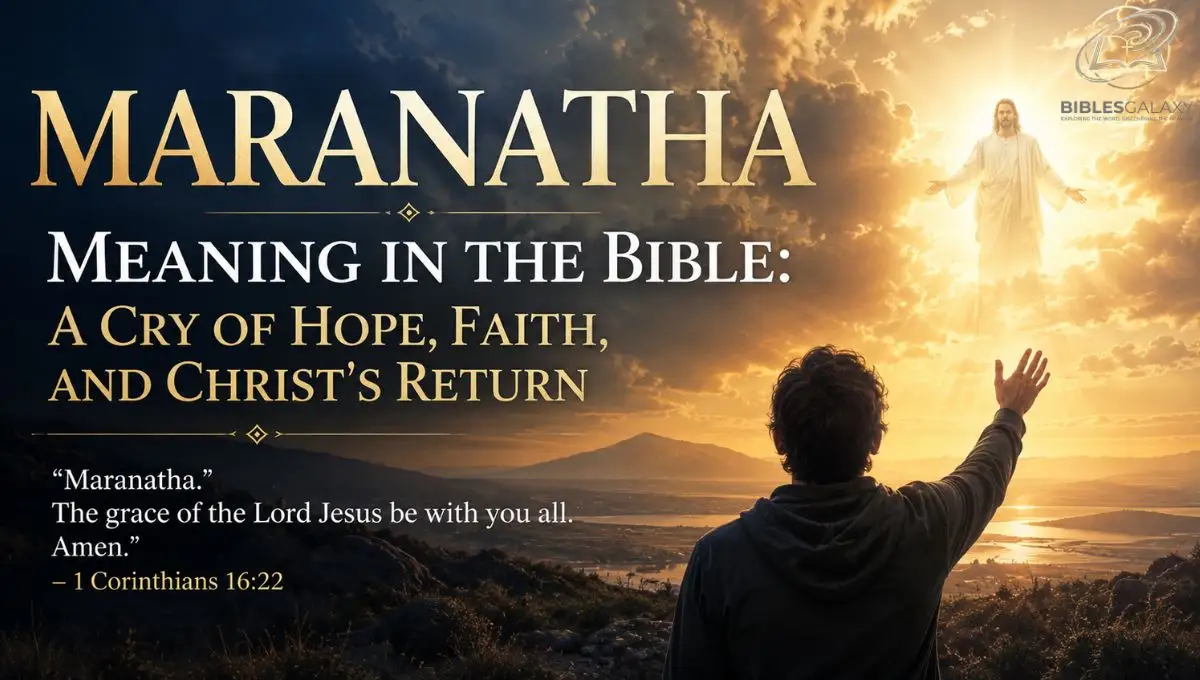 Maranatha Meaning in the Bible: A Cry of Hope, Faith, and Christ's Return