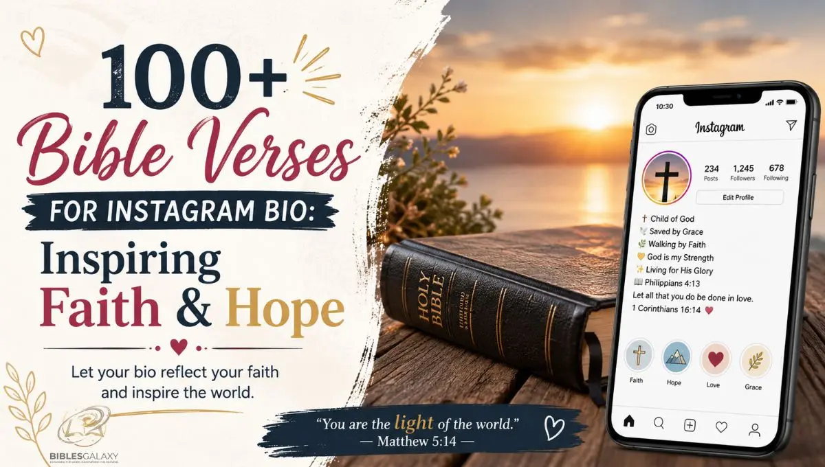 100+ Bible Verses for Instagram Bio: Inspiring Faith and Hope