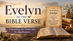 Evelyn in the Bible Verse: Unpacking the Name and Its Significance