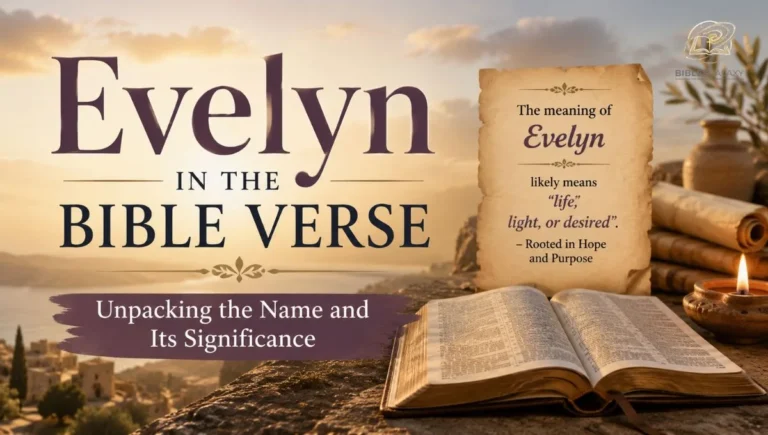 Evelyn in the Bible Verse: Unpacking the Name and Its Significance