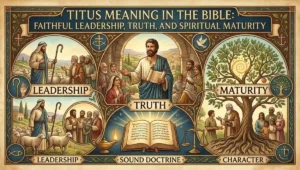Titus Meaning in the Bible: Faithful Leadership, Truth, and Spiritual Maturity