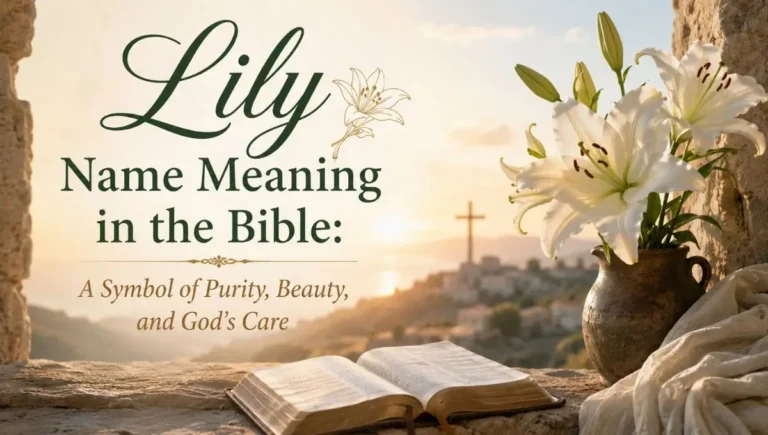Lily Name Meaning in the Bible: A Symbol of Purity, Beauty, and God's Care