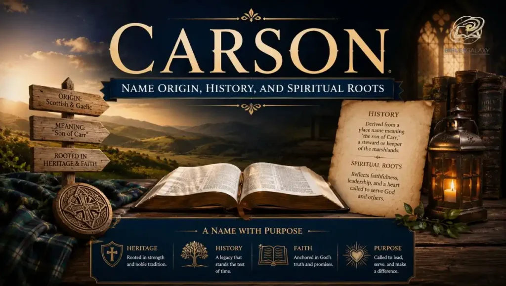 Carson Name Origin, History, and Spiritual Roots