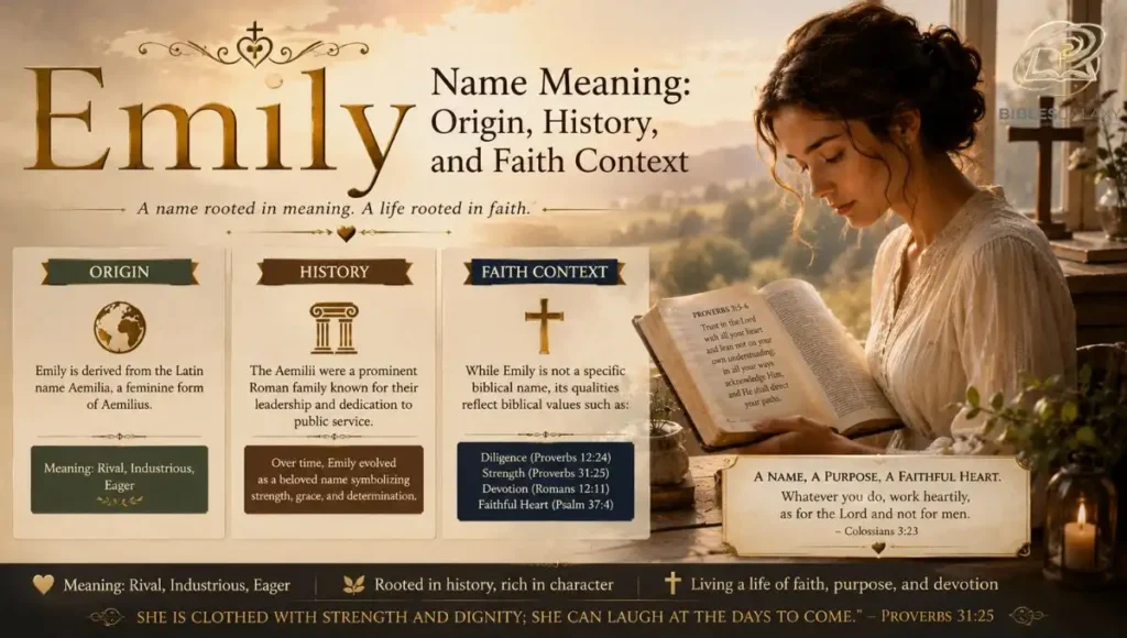 Emily Name Meaning: Origin, History, and Faith Context