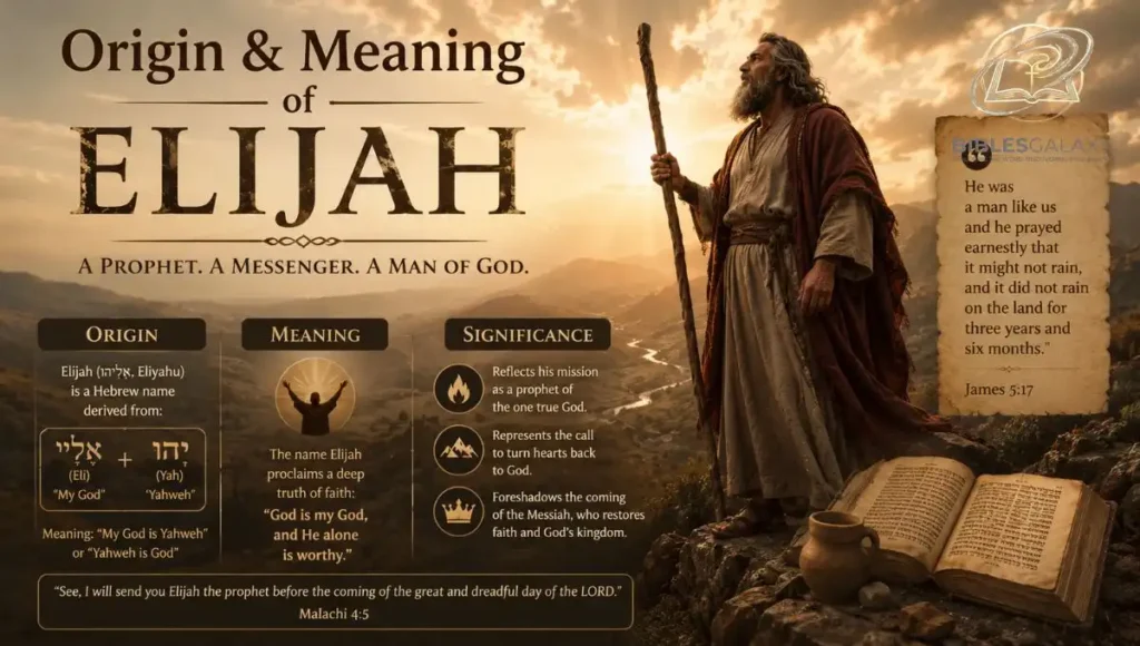 Origin & Meaning of Elijah