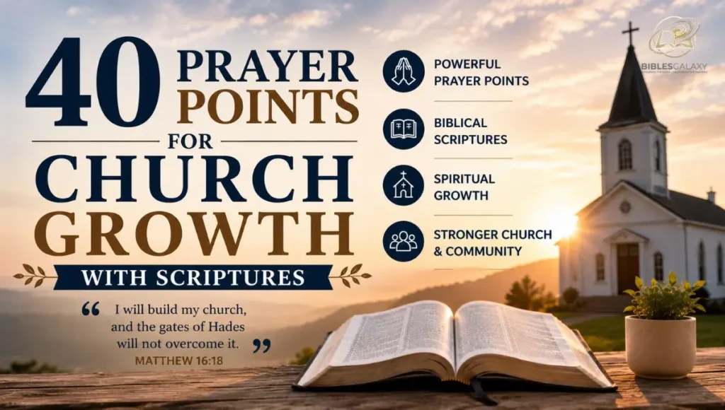 40 Prayer Points for Church Growth With Scriptures
