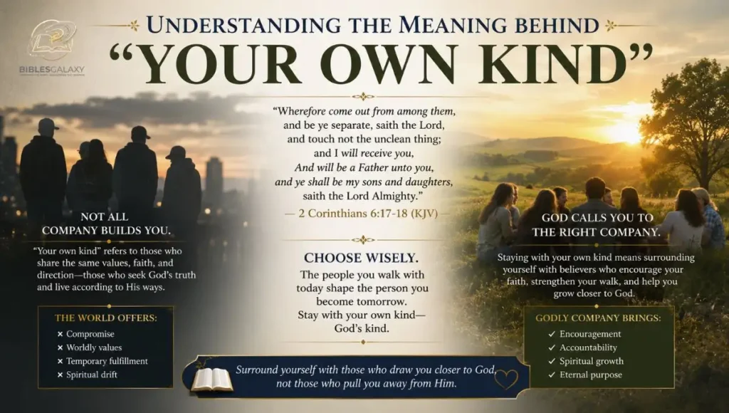 Understanding the Meaning Behind "Your Own Kind"
