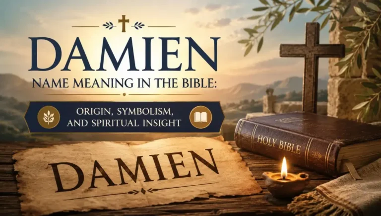 Damien Name Meaning in the Bible: Origin, Symbolism, and Spiritual Insight