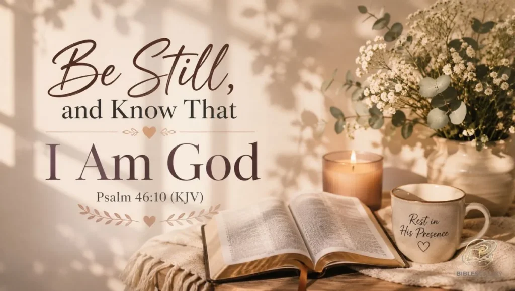 Be Still, and Know That I Am God – Psalm 46:10 (KJV)