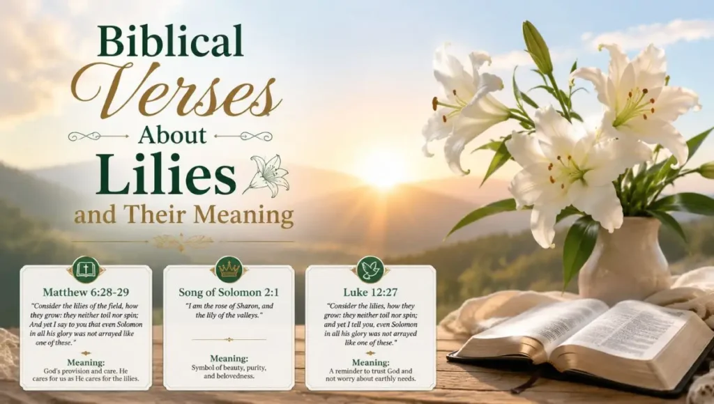 Biblical Verses About Lilies and Their Meaning