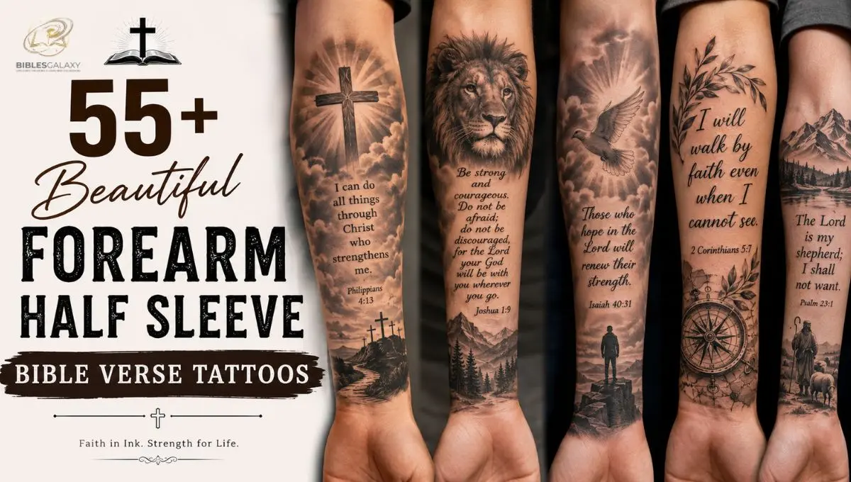 55+ Beautiful Forearm Half Sleeve Bible Verse Tattoos