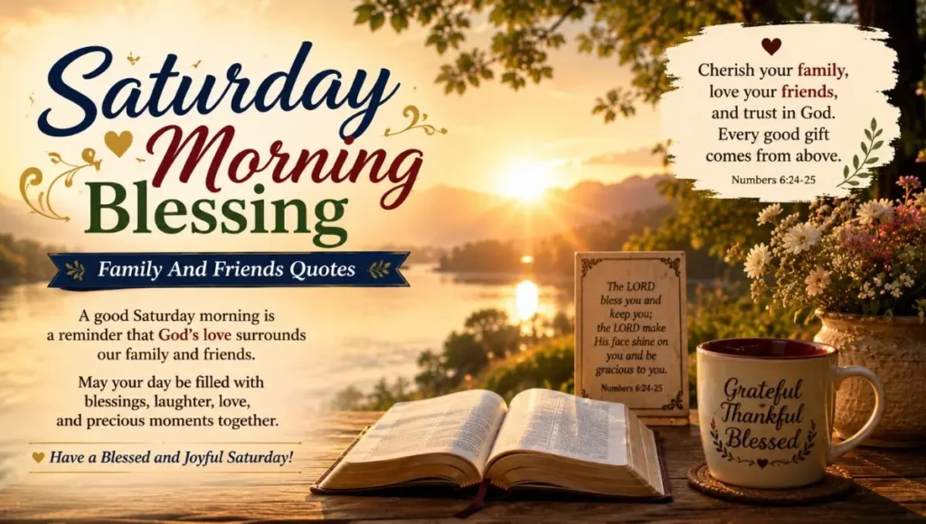 Saturday Morning Blessing Family And Friends Quotes 